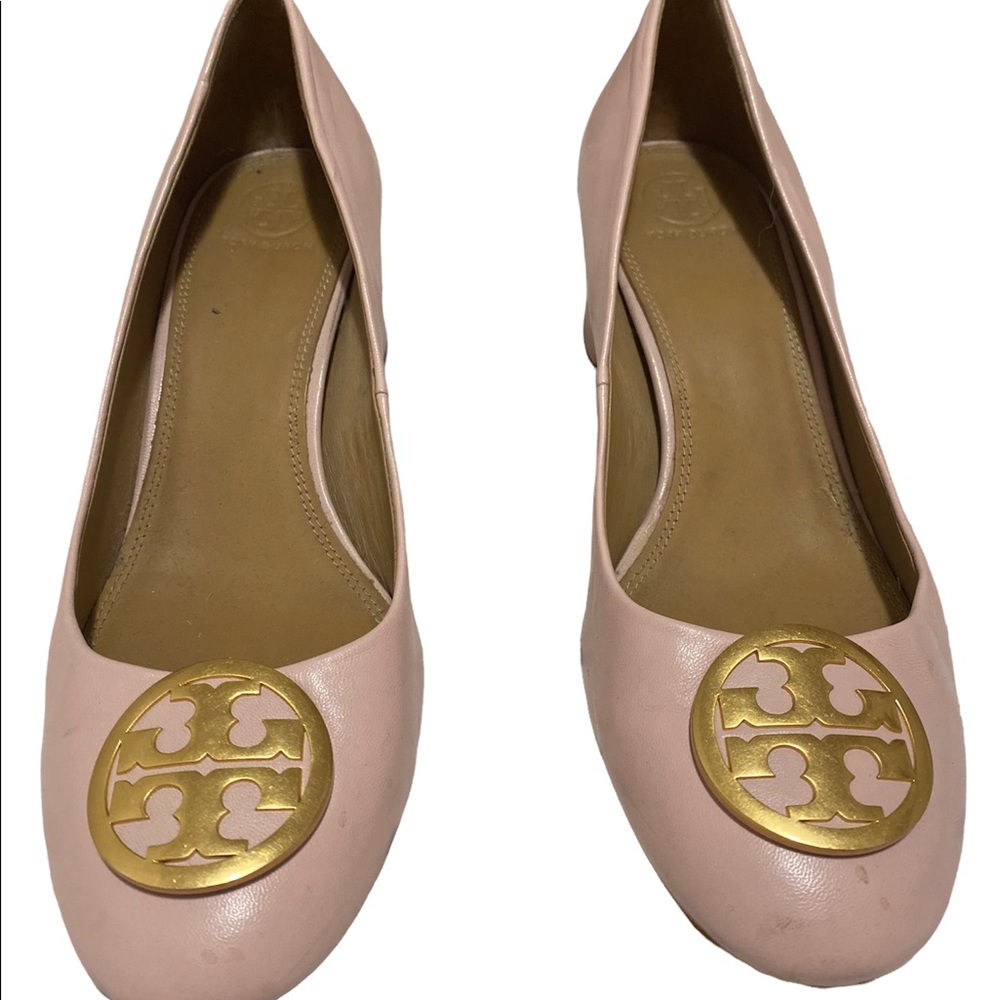 COPY - Tory Burch pink chelsea block pumps
